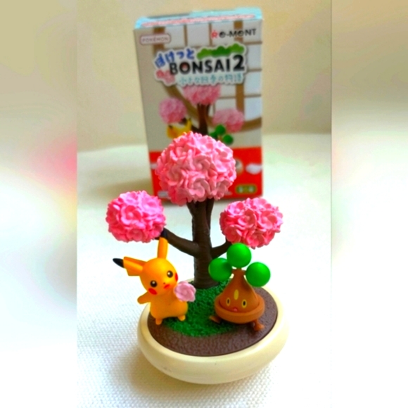 Rement Pokemon Bonsai 2 Pikachu and Bonsly Rement New Open Box - Picture 2 of 9